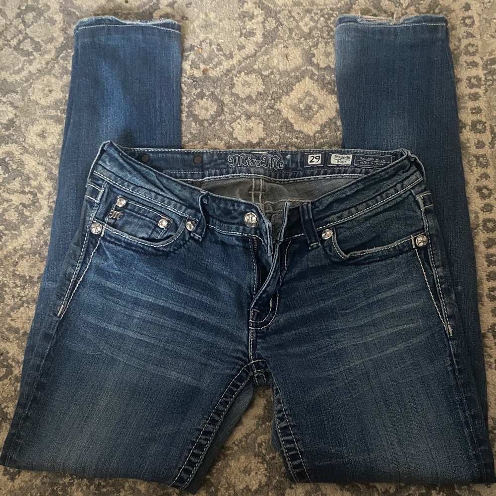 Miss Me Dark Blue Skinny Jeans
